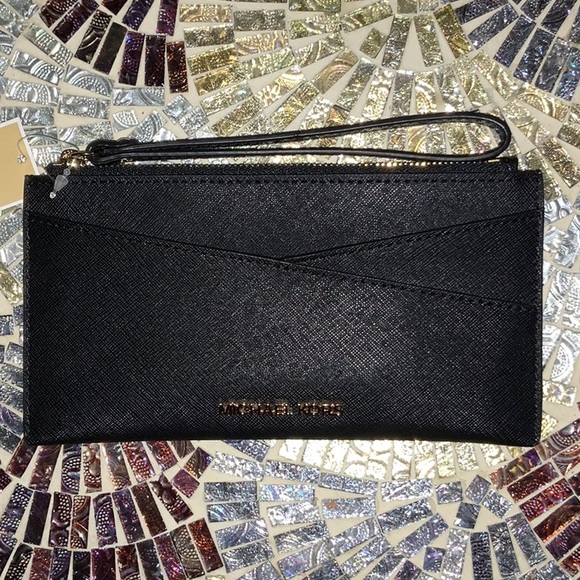 Michael Kors jet set med Saffiano leather Crossover Wristlet - Picture 8 of 10